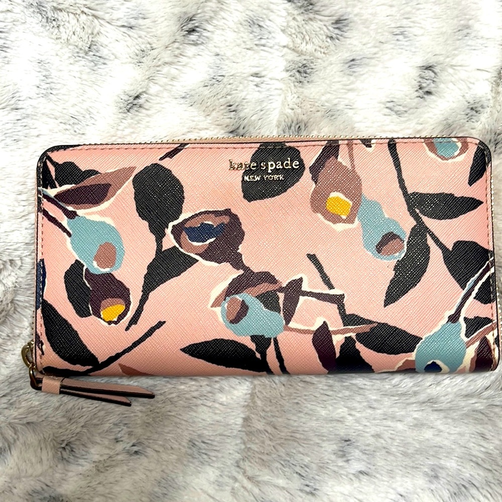 Kate Spade - Cameron Paper Rose - continental wallet